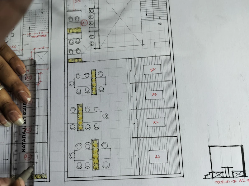 A Homeland elevation under construction in Trivandrum